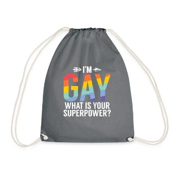 Gay Gifts - Turnbeutel - Grau - Vorne
