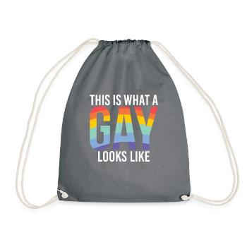 Gay Gifts - Turnbeutel - Grau - Vorne