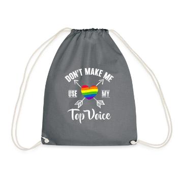 Gay Gifts - Turnbeutel - Grau - Vorne