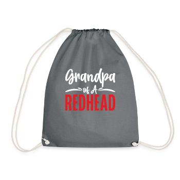 Redhead Gifts - Drawstring Bag - grey - Front