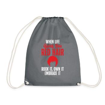 Redhead Gifts - Turnbeutel - Grau - Vorne