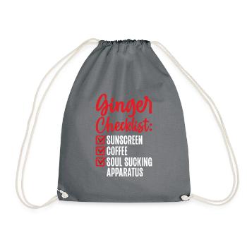 Cadeaux roux - Sac de sport léger - gris - Devant