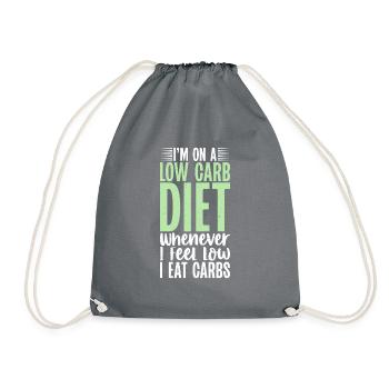 Cadeaux de graisse drôles - Sac de sport léger - gris - Devant