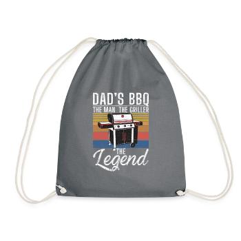 Grillades Barbecue Grillades - Sac de sport léger - gris - Devant