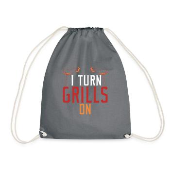 Grillades Barbecue Grillades - Sac de sport léger - gris - Devant