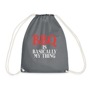 Grillades Barbecue Grillades - Sac de sport léger - gris - Devant