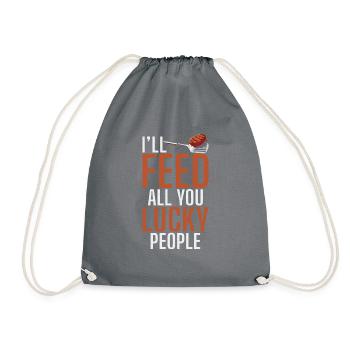 Grillades Barbecue Grillades - Sac de sport léger - gris - Devant