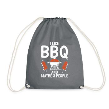 Grillades Barbecue Grillades - Sac de sport léger - gris - Devant