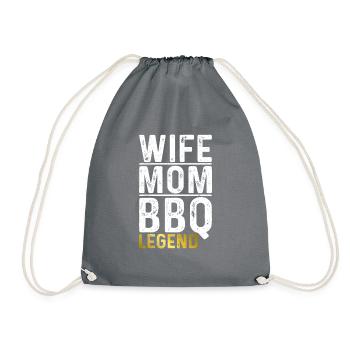 Grillades Barbecue Grillades - Sac de sport léger - gris - Devant