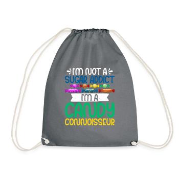 Candy Gift - Drawstring Bag - grey - Front