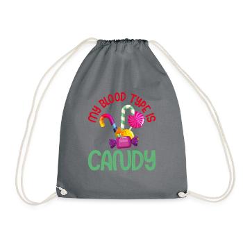 Cadeau de bonbons - Sac de sport léger - gris - Devant