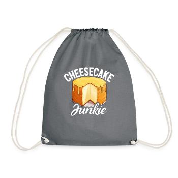 Cheesecake Gift - Drawstring Bag - grey - Front