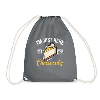 Cheesecake Gift - Drawstring Bag - grey - Front