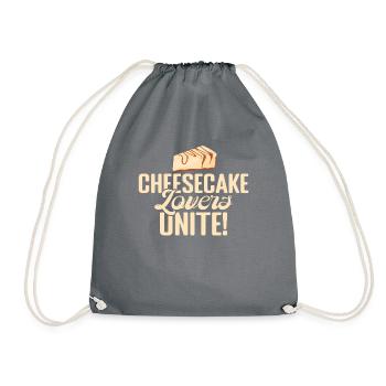 Cadeau de gâteau au fromage - Sac de sport léger - gris - Devant