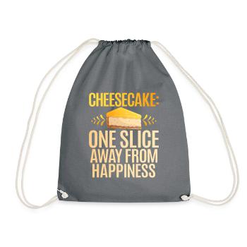 Cadeau de gâteau au fromage - Sac de sport léger - gris - Devant