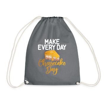 Cadeau de gâteau au fromage - Sac de sport léger - gris - Devant