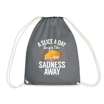 Cadeau de gâteau au fromage - Sac de sport léger - gris - Devant