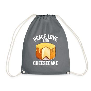 Cadeau de gâteau au fromage - Sac de sport léger - gris - Devant