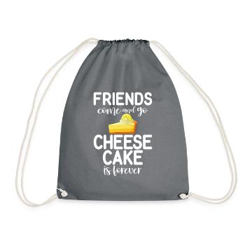 Cadeau de gâteau au fromage - Sac de sport léger - gris - Devant