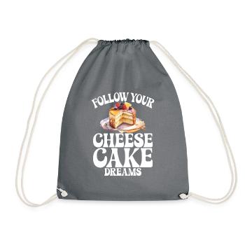 Cadeau de gâteau au fromage - Sac de sport léger - gris - Devant