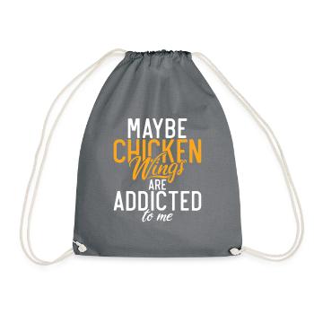 Cadeaux d’ailes de poulet - Sac de sport léger - gris - Devant