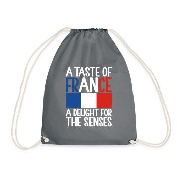 Cadeaux de cuisine française - Sac de sport léger - gris - Devant