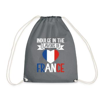 Cadeaux de cuisine française - Sac de sport léger - gris - Devant