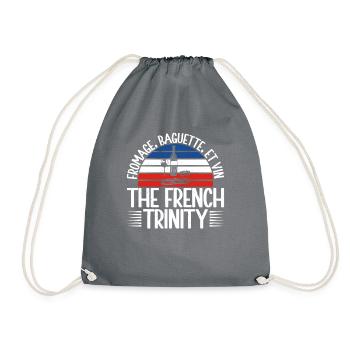Cadeaux de cuisine française - Sac de sport léger - gris - Devant