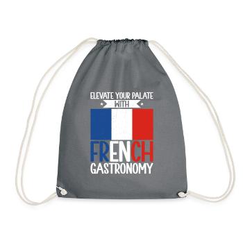 Cadeaux de cuisine française - Sac de sport léger - gris - Devant