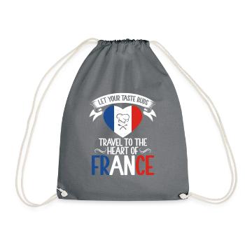 Cadeaux de cuisine française - Sac de sport léger - gris - Devant