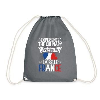 Cadeaux de cuisine française - Sac de sport léger - gris - Devant