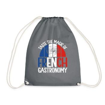 Cadeaux de cuisine française - Sac de sport léger - gris - Devant