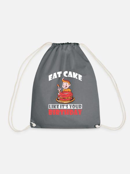 Cake Lover Cake Gift - Turnbeutel - Grau