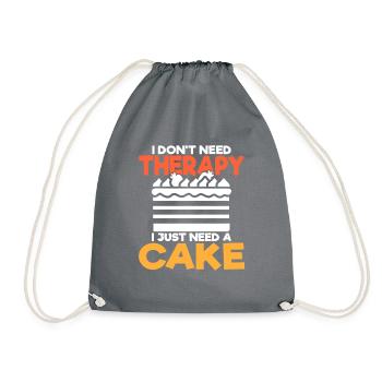 Cadeau de gâteau d’amant de gâteau - Sac de sport léger - gris - Devant