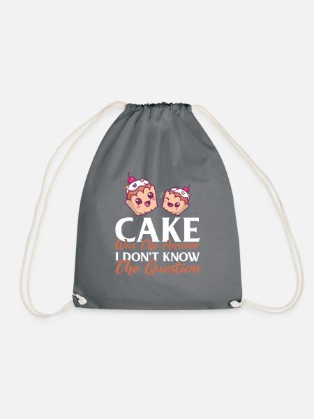 Cake Lover Cake Gift - Turnbeutel - Grau