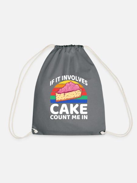 Cake Lover Cake Gift - Turnbeutel - Grau
