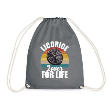 Cadeaux de réglisse - Sac de sport léger - gris - Devant