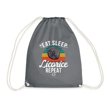 Licorice Gifts - Drawstring Bag - grey - Front