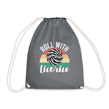 Cadeaux de réglisse - Sac de sport léger - gris - Devant