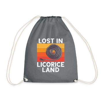 Cadeaux de réglisse - Sac de sport léger - gris - Devant