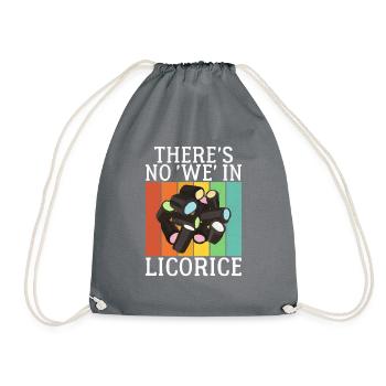 Licorice Gifts - Drawstring Bag - grey - Front