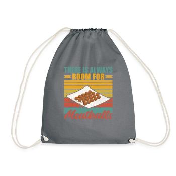 Meatball Lovers Gifts - Turnbeutel - Grau - Vorne