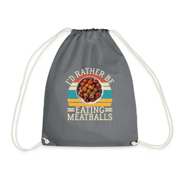 Cadeaux pour les amateurs de boulettes de viande - Sac de sport léger - gris - Devant
