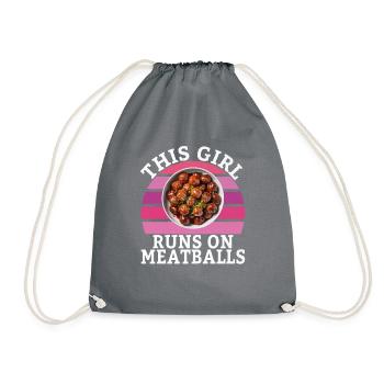 Cadeaux pour les amateurs de boulettes de viande - Sac de sport léger - gris - Devant