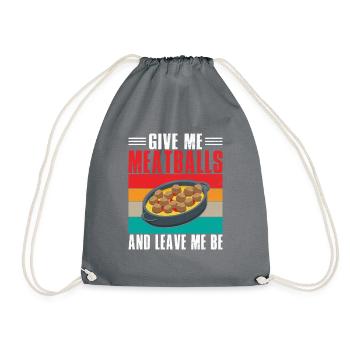 Cadeaux pour les amateurs de boulettes de viande - Sac de sport léger - gris - Devant