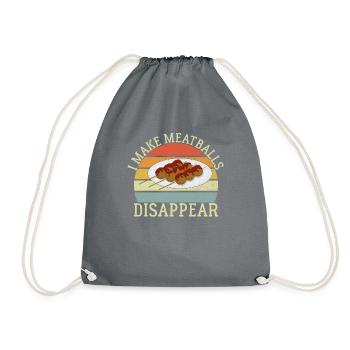 Cadeaux pour les amateurs de boulettes de viande - Sac de sport léger - gris - Devant
