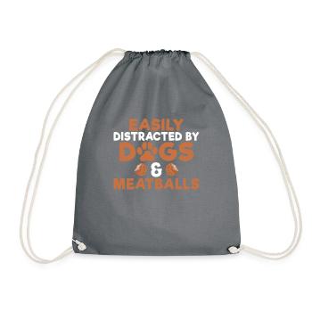 Cadeaux pour les amateurs de boulettes de viande - Sac de sport léger - gris - Devant