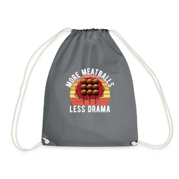 Meatball Lovers Gifts - Turnbeutel - Grau - Vorne