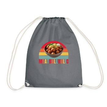 Cadeaux pour les amateurs de boulettes de viande - Sac de sport léger - gris - Devant