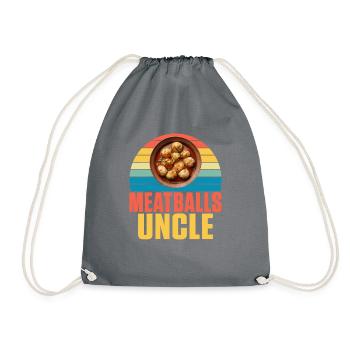 Meatball Lovers Gifts - Turnbeutel - Grau - Vorne